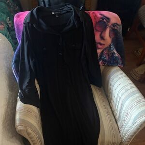 Carole Little Black Long Sleeve Dress